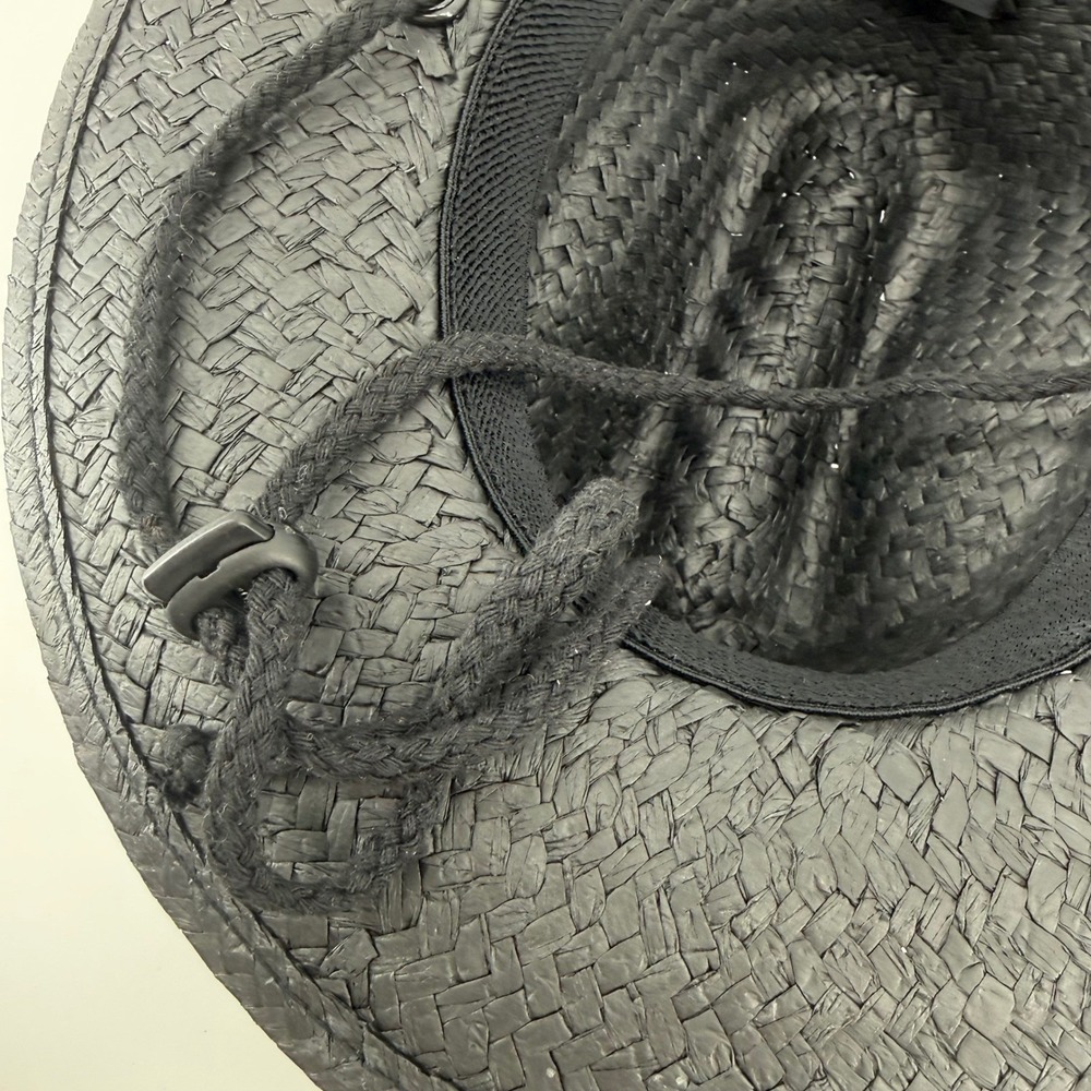 NEW Binky Bro Toddler Barney Patrol (Twilight) Straw Sun Hat Black Chin Strap - Picture 8 of 8